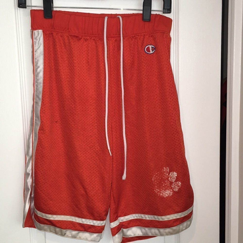 Vintage Clemson Tigers worn Paw retro champion basketball shorts